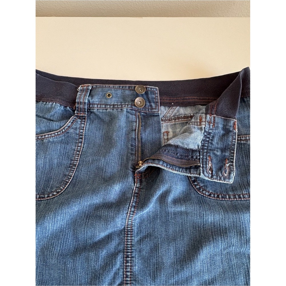 CLEARANCE! Faded Glory Blue Denim Mini Skirt with Elastic Waistband - Picture 5 of 10